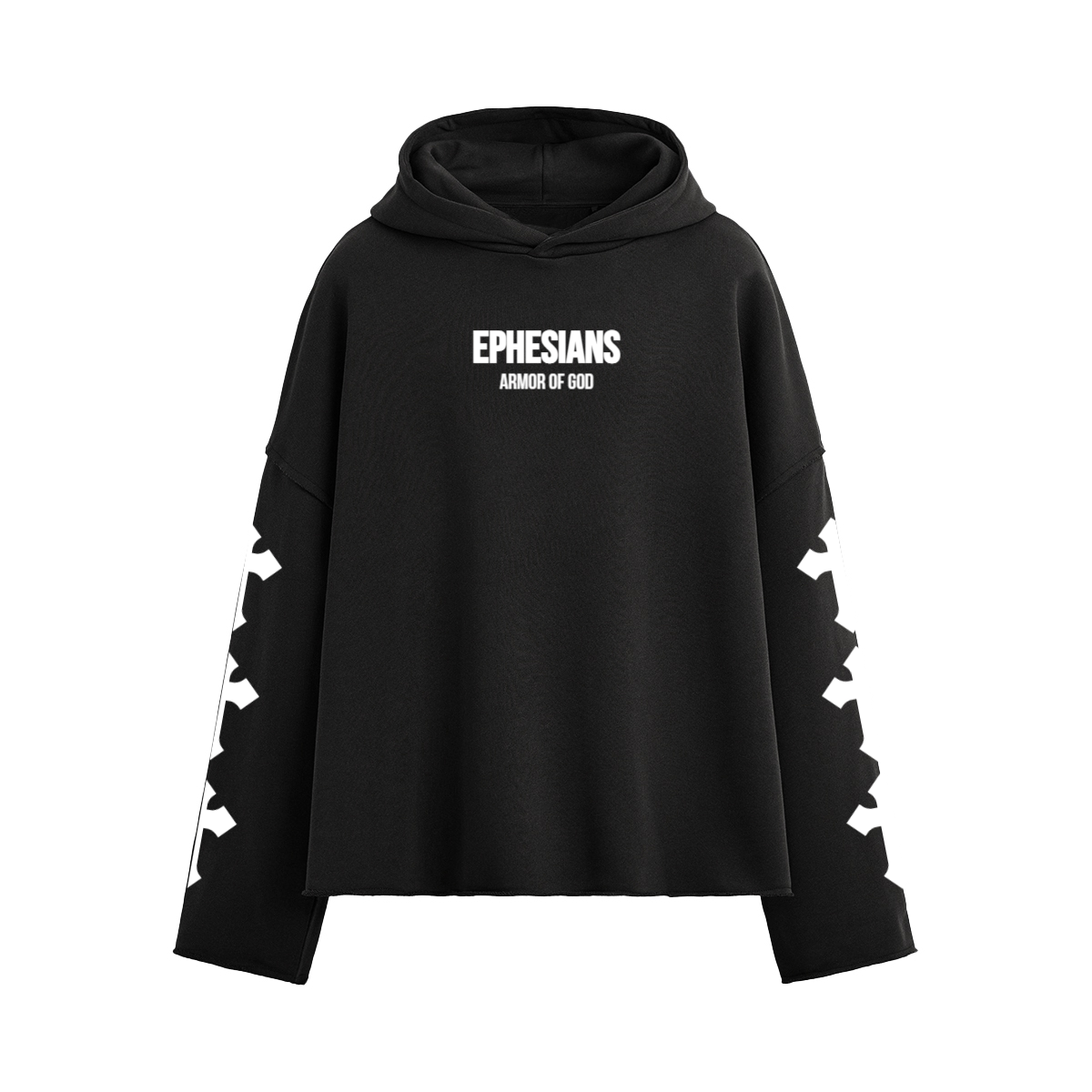 Designer Cross Boxy Hoodie
