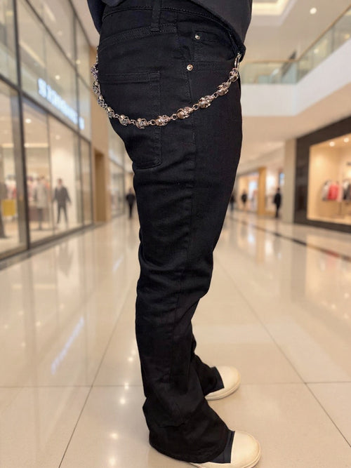 Skull Flare Jeans
